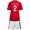 Conjunto (Camiseta+Pantalón Corto) Manchester United Lindelof 2 Primera Equipación 23-24 - Niño